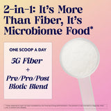 Enzymedica Let's Go Fiber+ Prebiotic Powder nutritional information on back