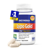 Enzymedica Lypo Gold Lipase daily Enzyme Capsules front view