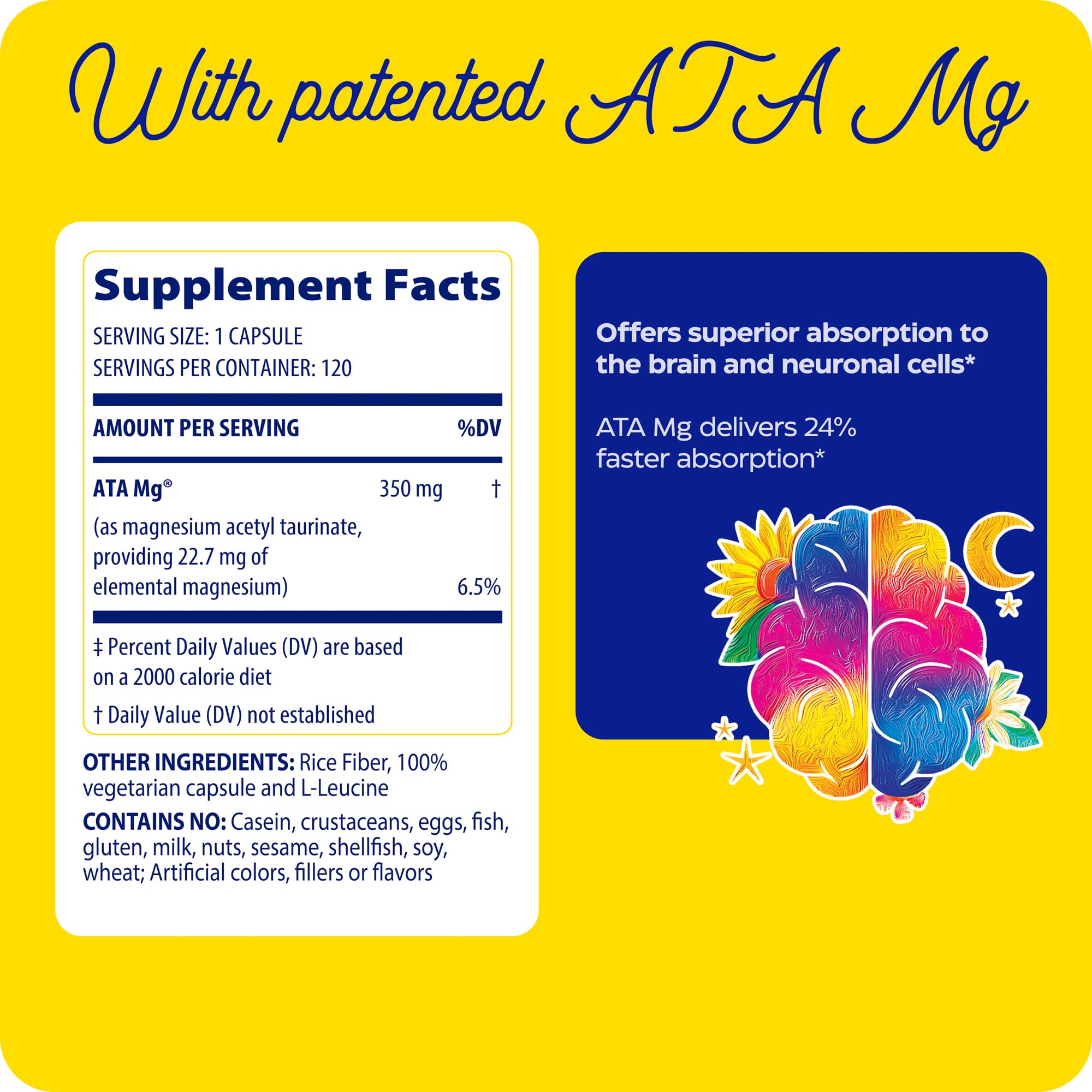 Enzymedica Magnesium Supplement 60 Capsules packaging details