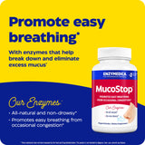 Enzymedica MucoStop Multi-Enzyme Supplement 45g side view