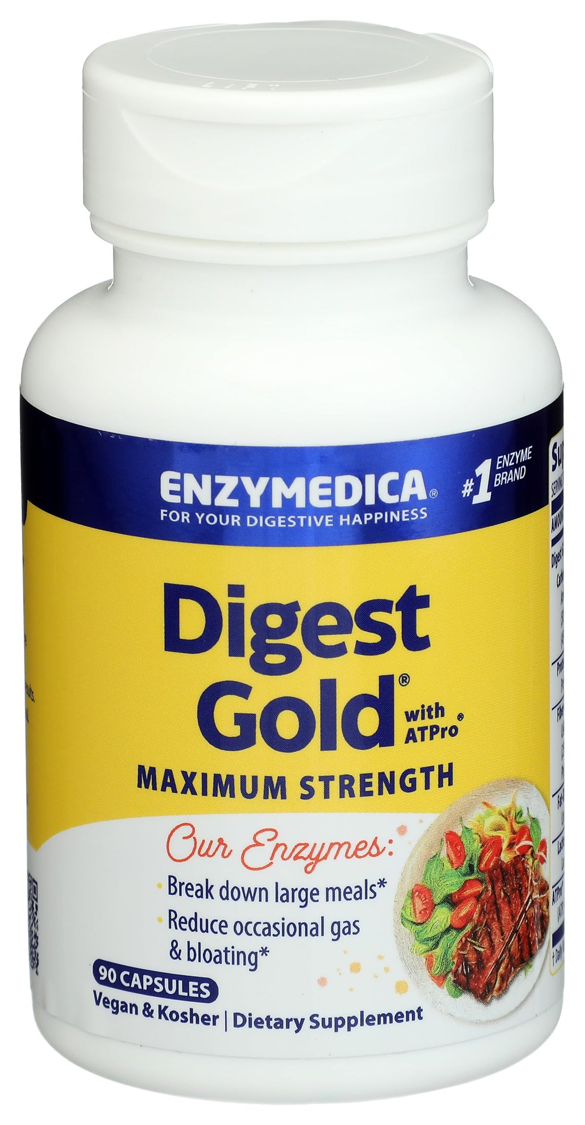 Enzymedica Multi-Enzymes 14g supplement front view