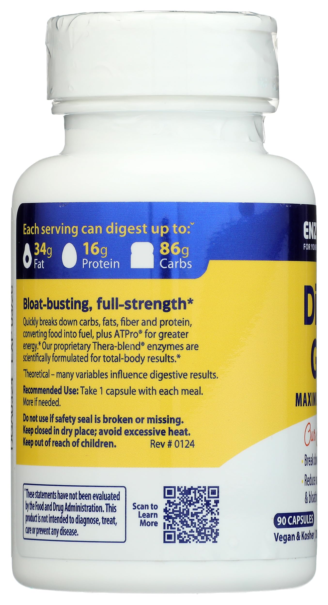Enzymedica Multi-Enzymes 14g supplement packaging