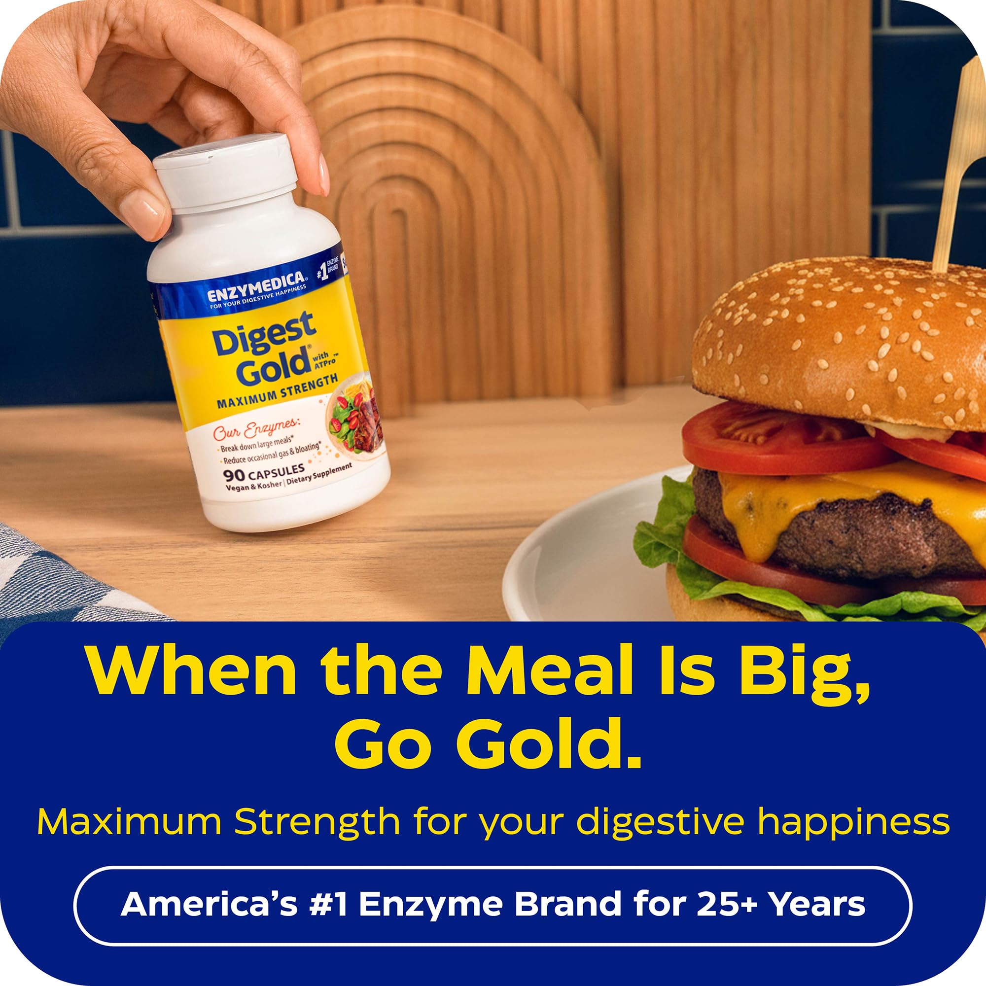 Enzymedica Multi-Enzymes 45g side view