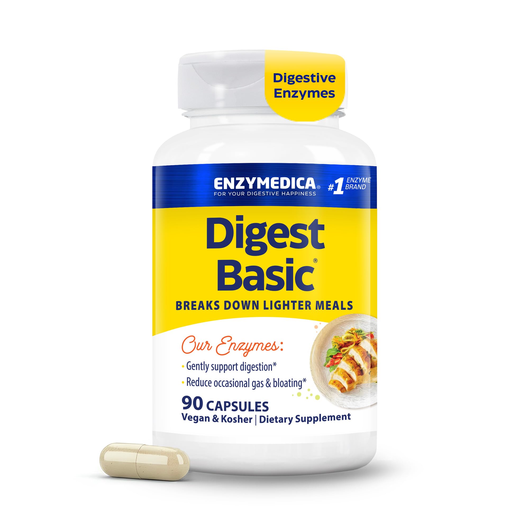 Enzymedica Multi-Enzymes 56g capsule bottle front view