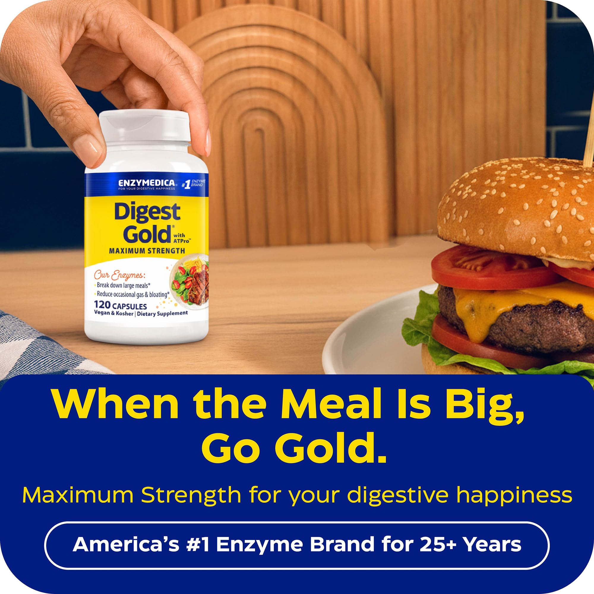 Enzymedica Multi-Enzymes 91g side view
