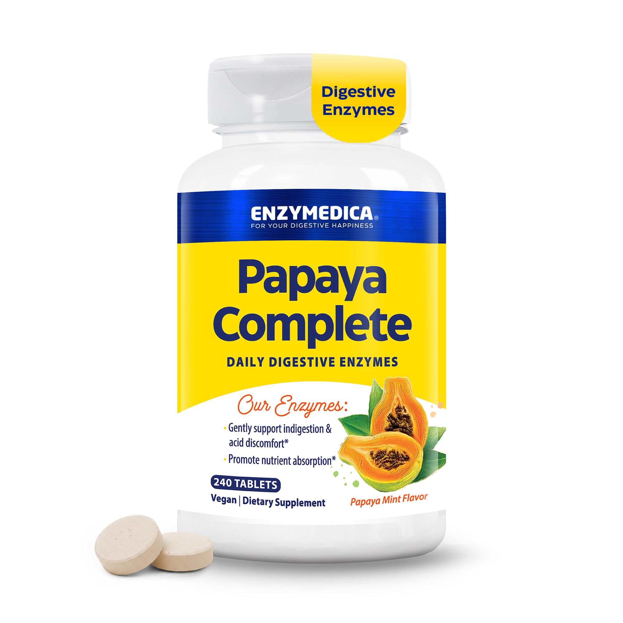 Enzymedica Papaya Complete Multi-Enzyme Supplement 181g front view