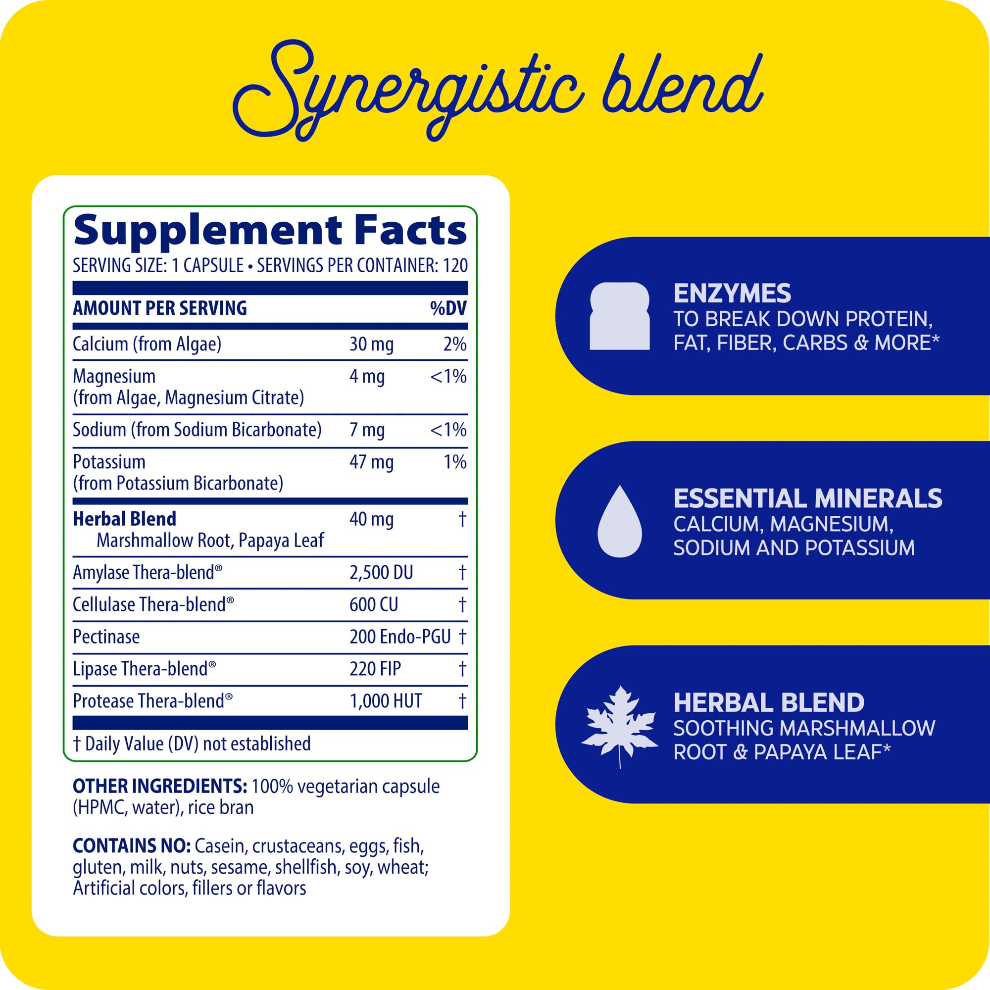 Enzymedica pH-Basic Multi-Enzymes with water glass