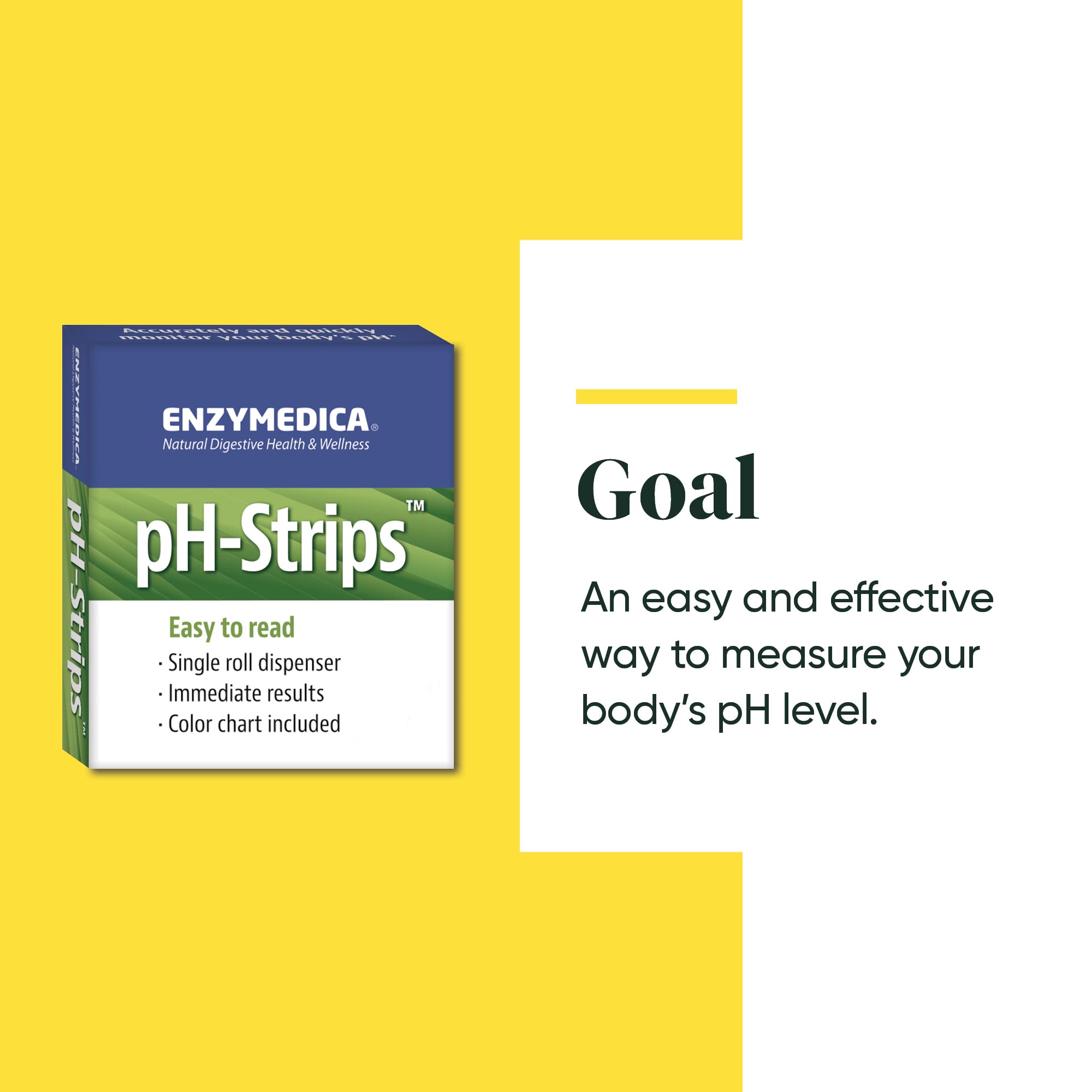 Enzymedica pH Strips with instructions on usage