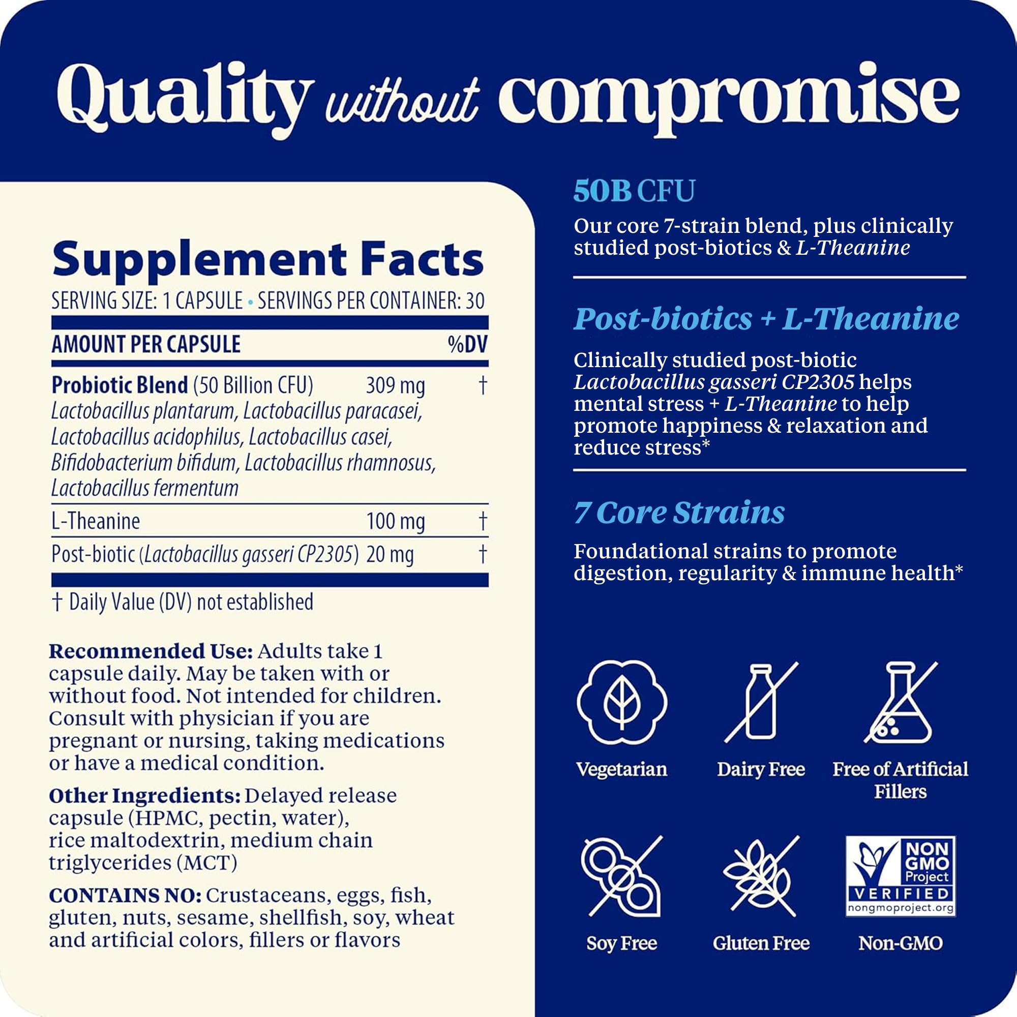 Enzymedica Probiotic Capsules 50 Billion CFU on a wooden table