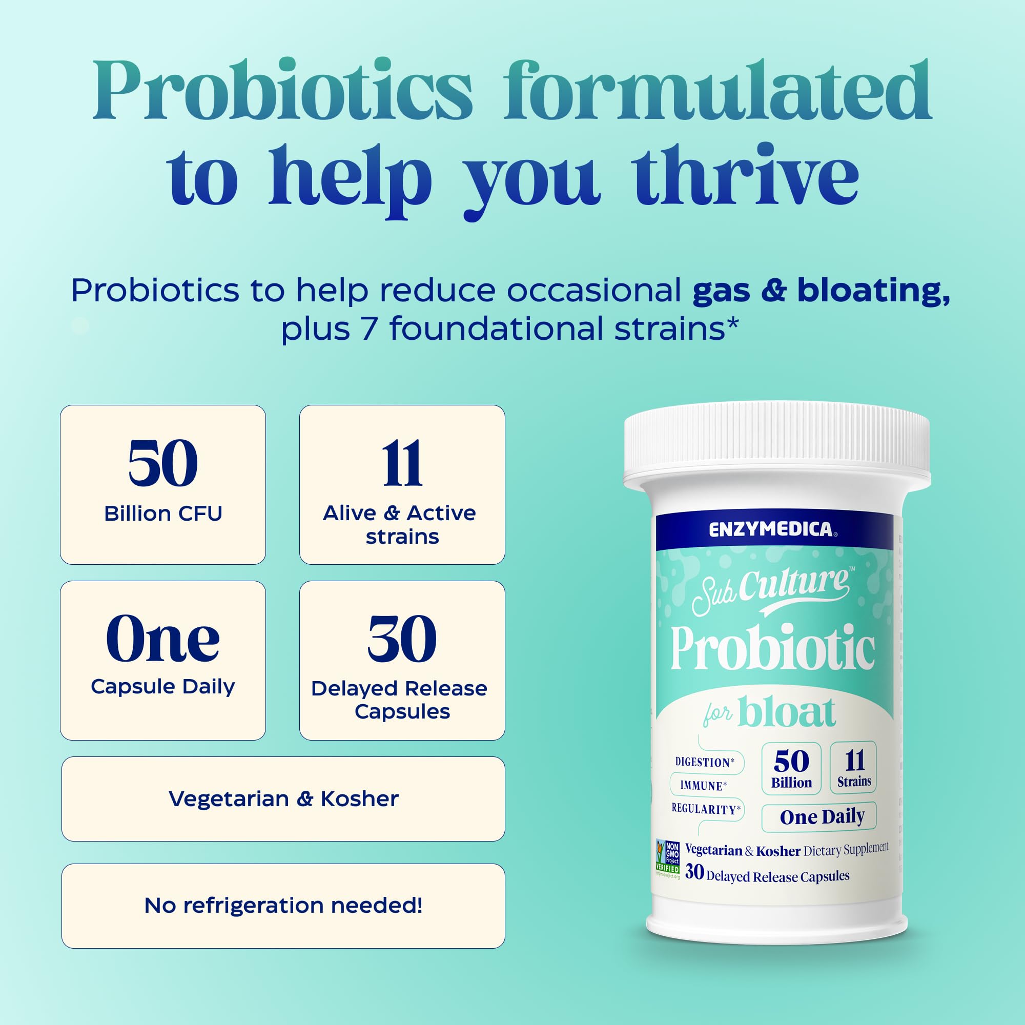 Enzymedica Probiotic Supplement ingredients list