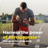 Enzymedica SerraGold Serrapeptase Supplement capsule close-up