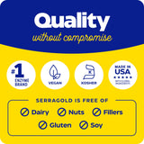 Enzymedica SerraGold Serrapeptase Supplement with a measuring spoon