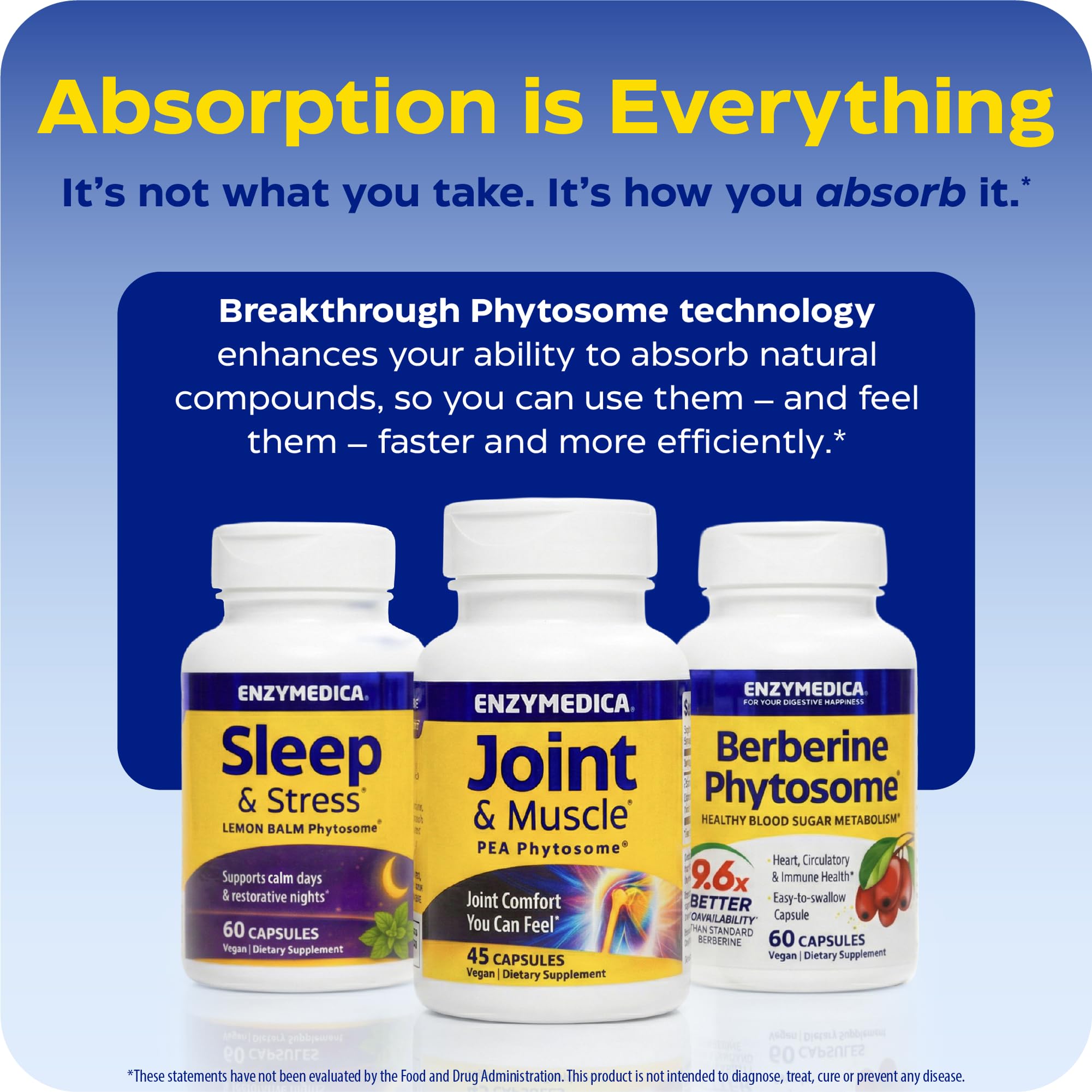 Enzymedica Sleep & Stress capsules with lemon balm leaves
