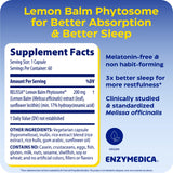 Enzymedica Sleep & Stress Lemon Balm Capsules side view