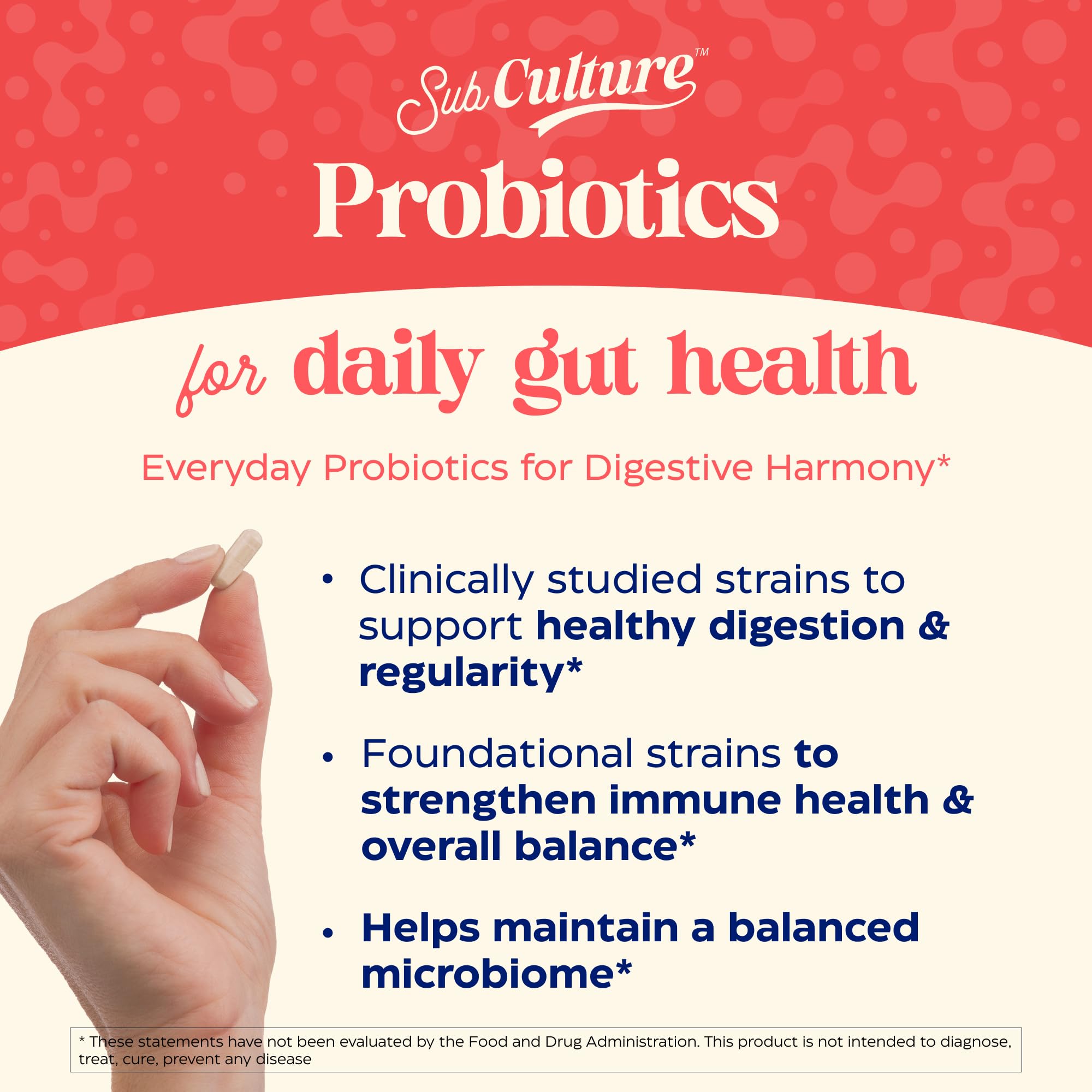 Enzymedica SubCulture Probiotic Capsules side view showing capsule
