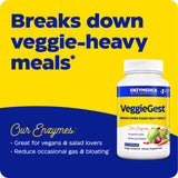 Enzymedica VeggieGest Multi-Enzymes 90 Capsules side view