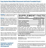 Enzyte MRC Natural Vitality Supplement 50g side view with ingredients