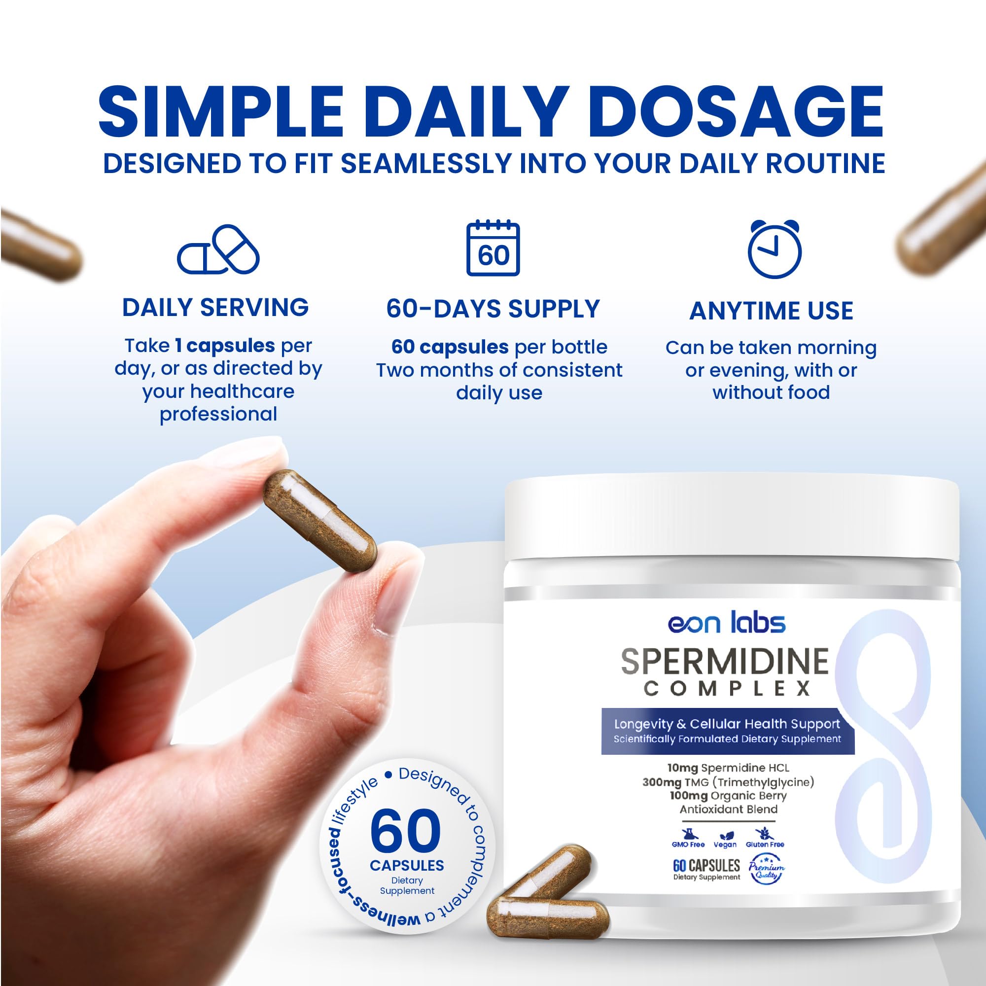 eon labs Spermidine Supplement ingredients list