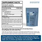 Eosera Ear+ Sound Sleep Gummies ingredients list on the packaging