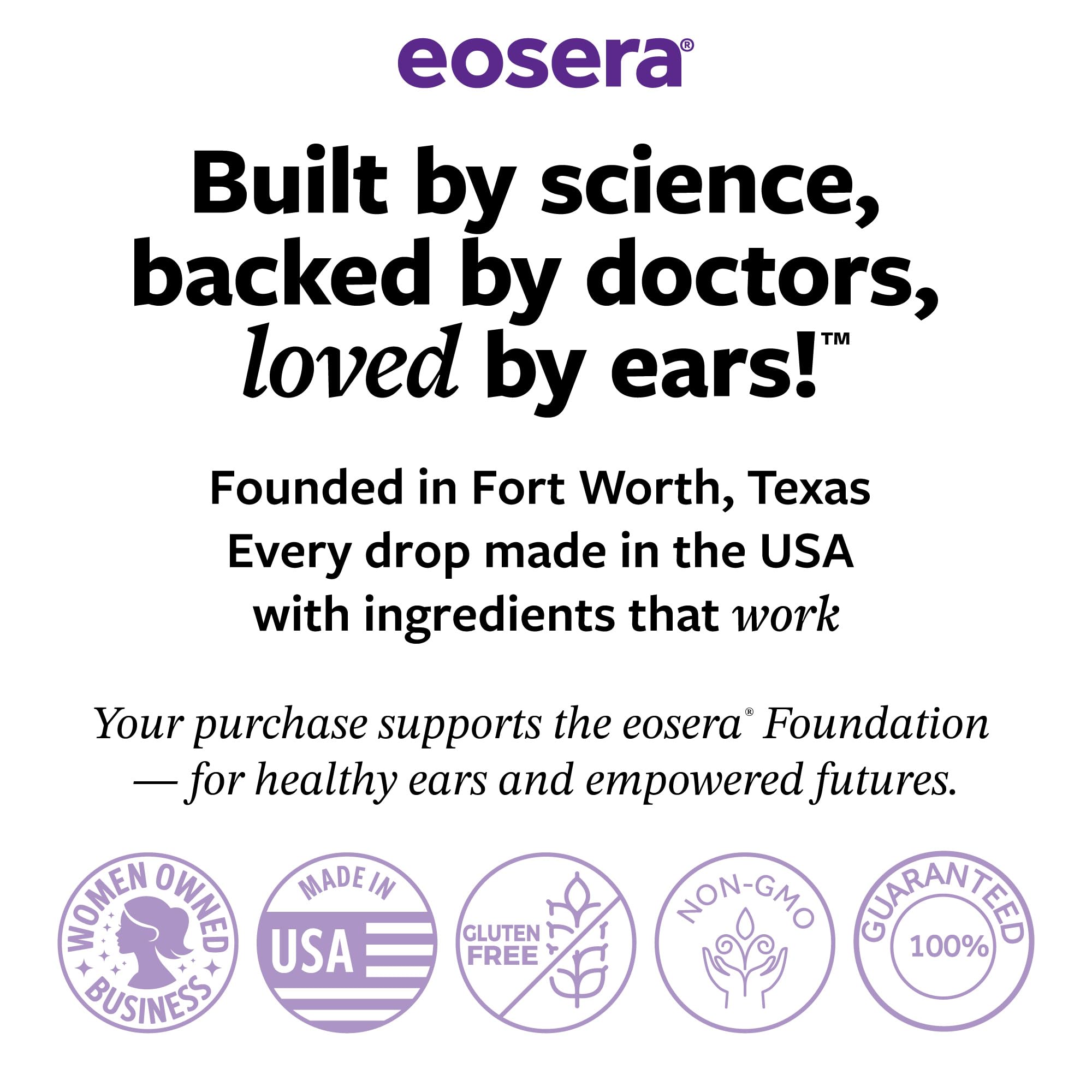 Eosera Ear+ Sound Sleep Gummies jar side view