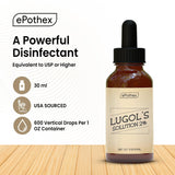 EPOTHEX Iodine Supplement bottle on a wooden surface