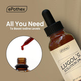 EPOTHEX Iodine Supplement dropper bottle with measuring dropper
