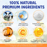 EQEIYICS Liquid Collagen Drops for Dogs in use with a dog