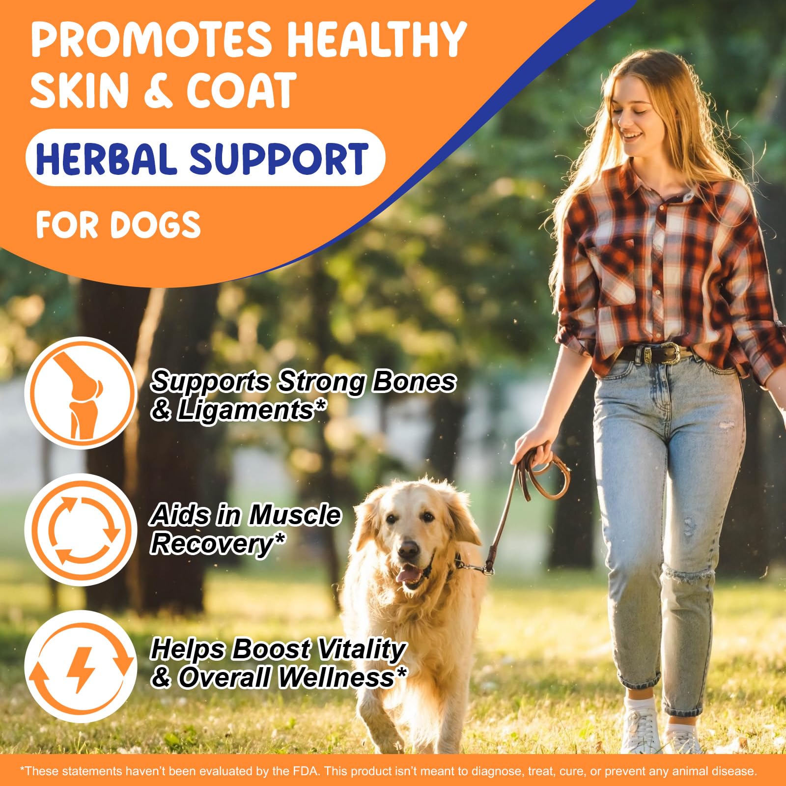 EQEIYICS Liquid Collagen Drops for Dogs with a happy dog