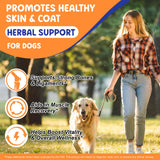EQEIYICS Liquid Collagen Drops for Dogs with a happy dog