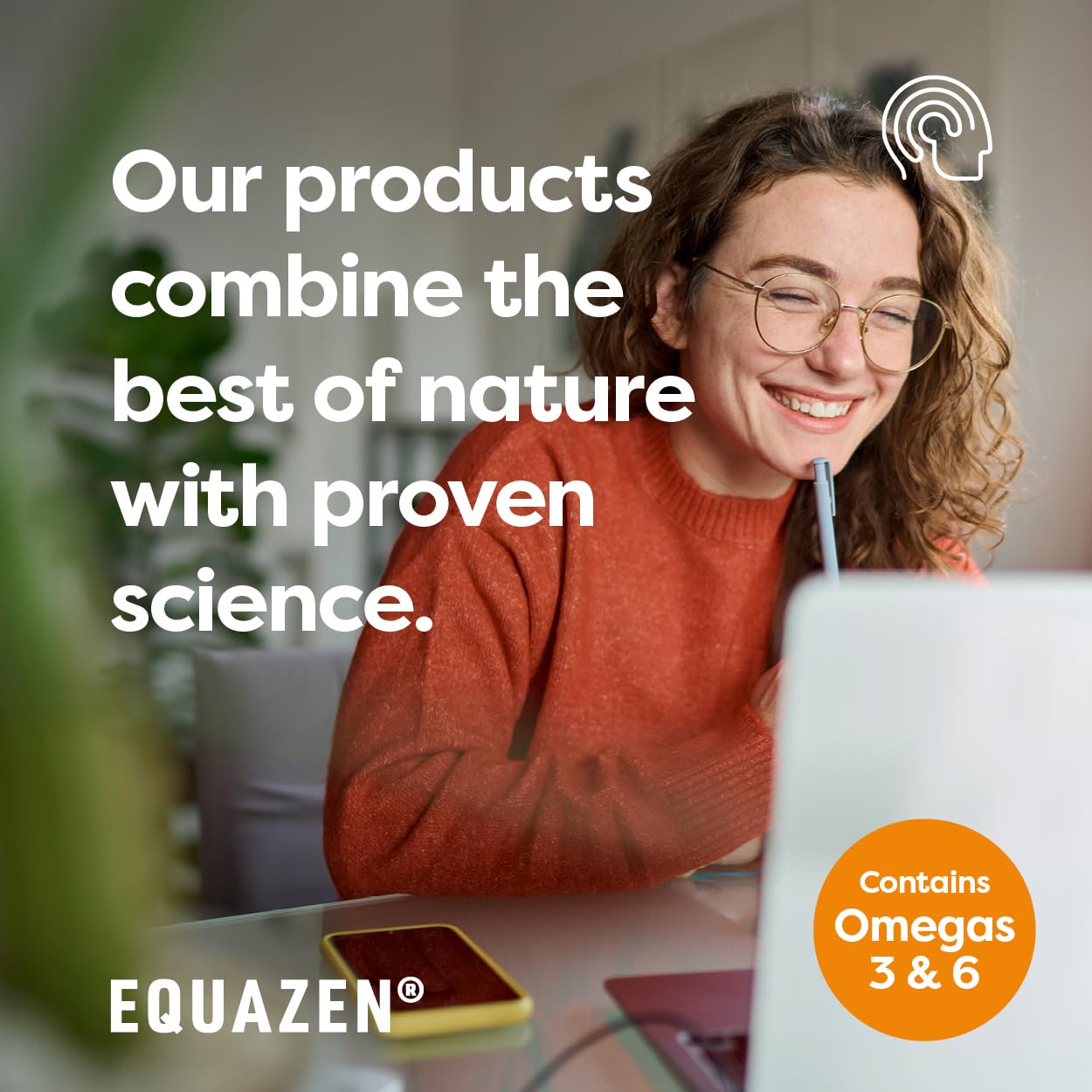 Equazen Fish Oil Chewable Capsules on a kitchen counter