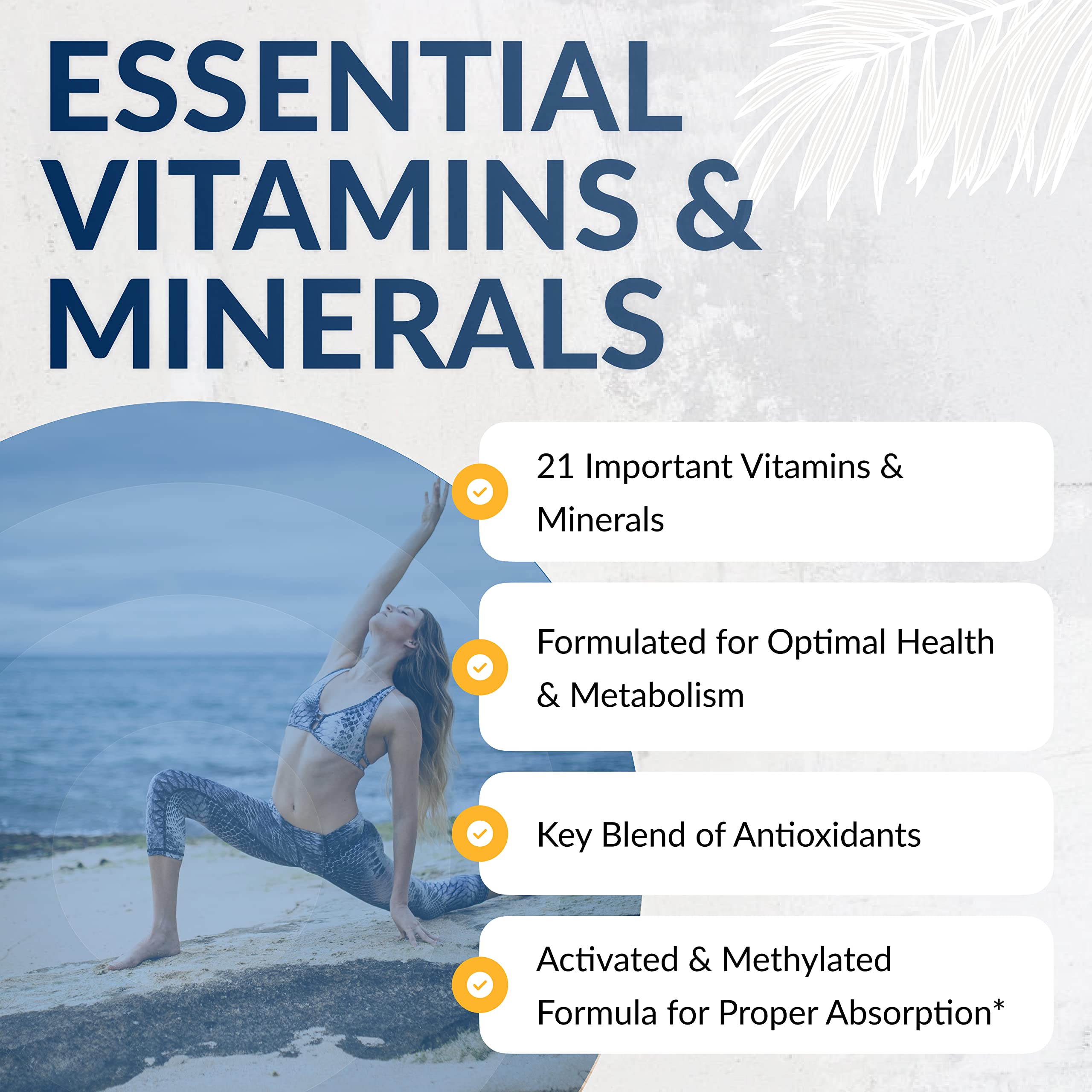 Equilife Activated Multivitamin Supplement capsules in a hand