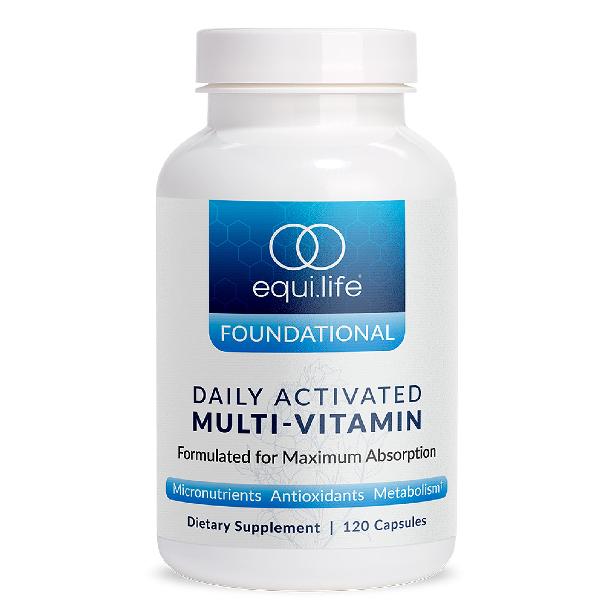 Equilife Activated Multivitamin Supplement front view with packaging