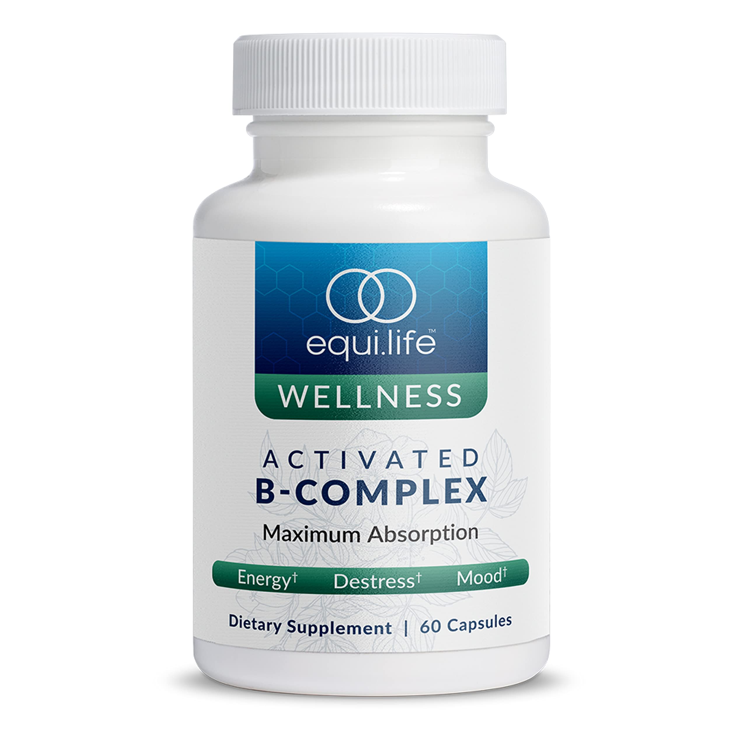 Equilife B-Complex Vitamins Supplement 60 capsules front view