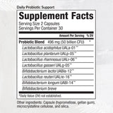 Equilife Daily Probiotic Supplement 60 capsules side view