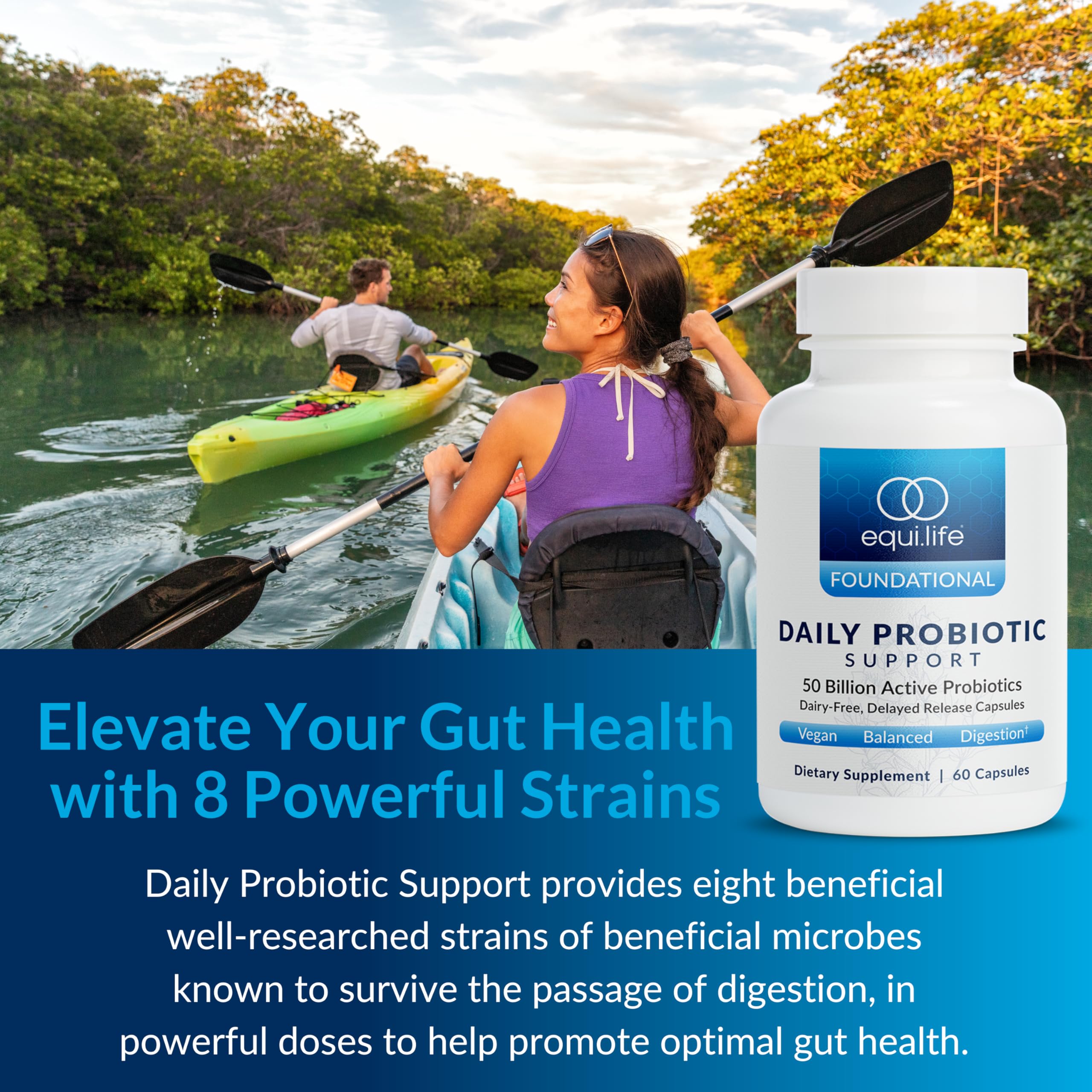 Equilife Daily Probiotic Supplement packaging