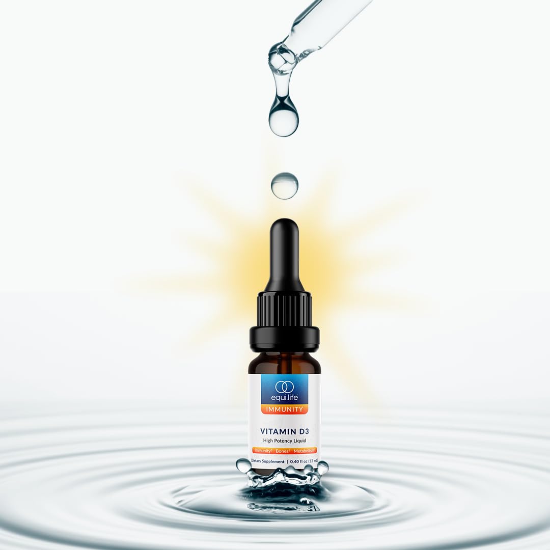 Equilife Liquid Vitamin D3 Supplement 25mcg in a lifestyle setting
