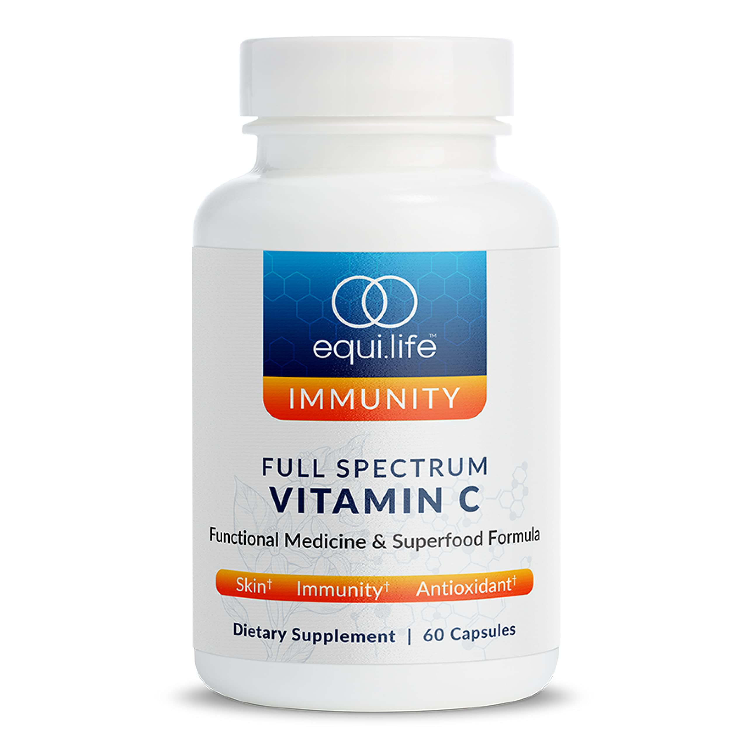 Equilife Vitamin C Capsules 60 count front view
