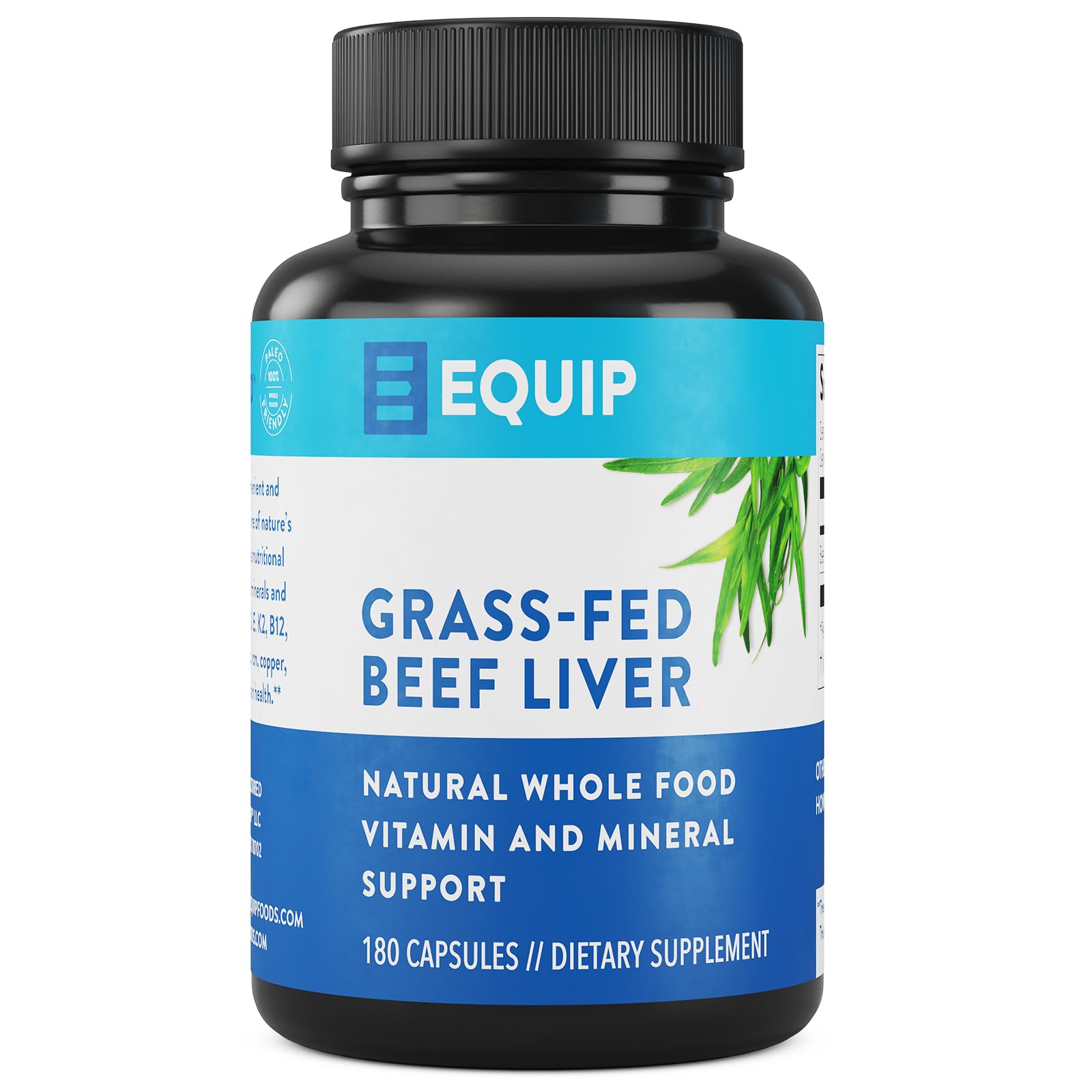 Equip Beef Liver Capsules 150g front view