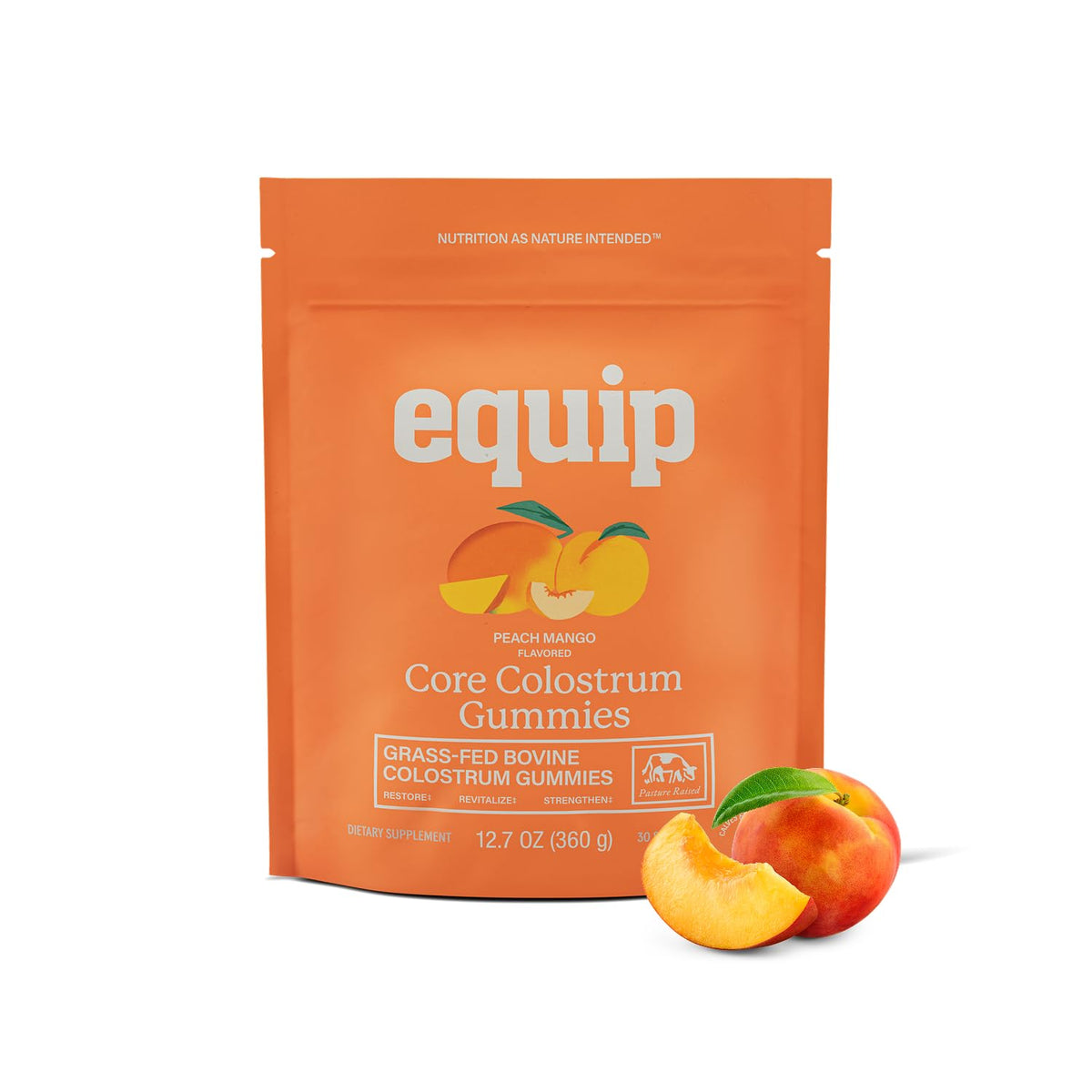 Equip Bovine Colostrum Gummies front view packaging