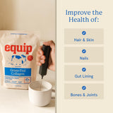 Equip Grass-Fed Collagen Powder 454g chocolate flavour
