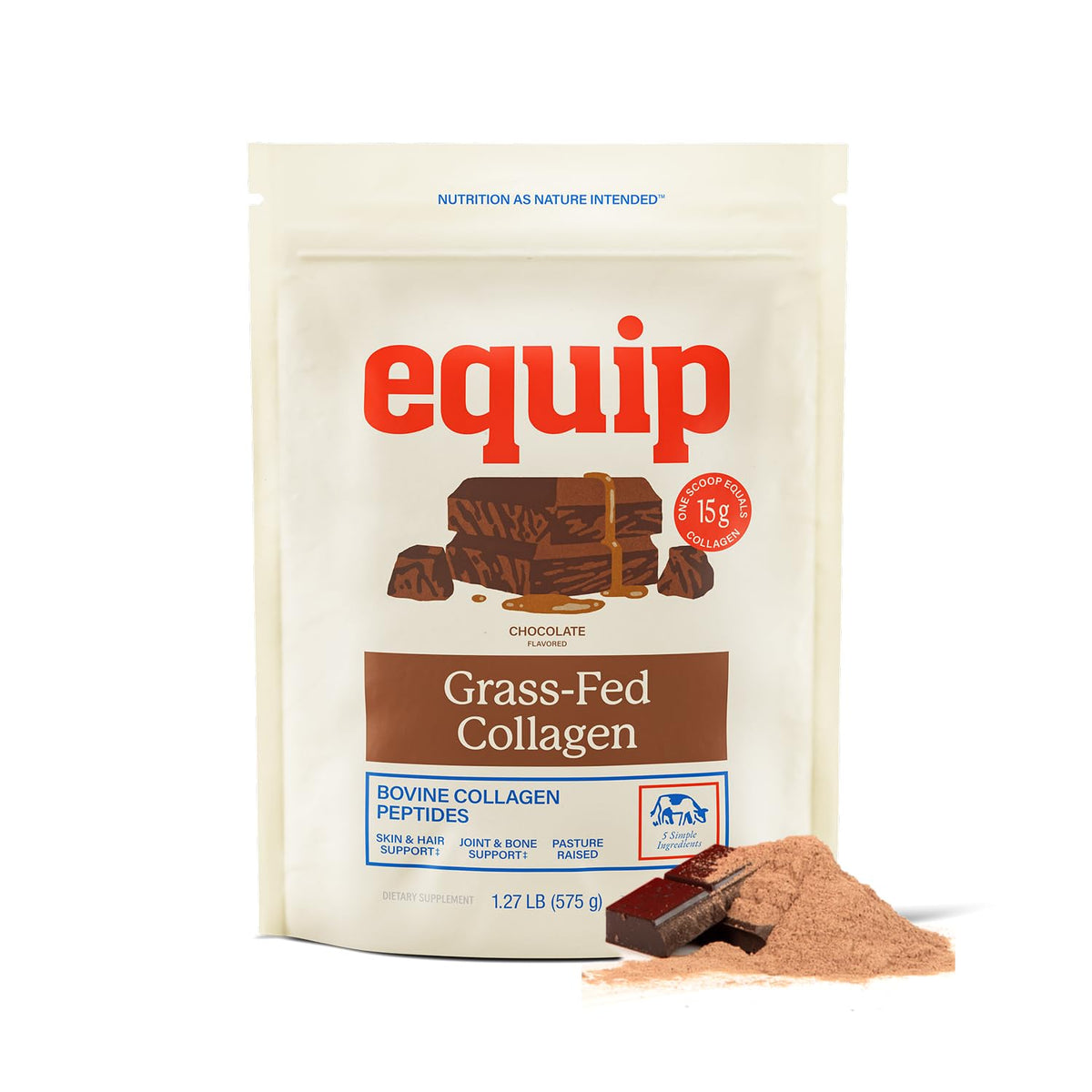 Equip Grass-Fed Collagen Supplement 558g front view