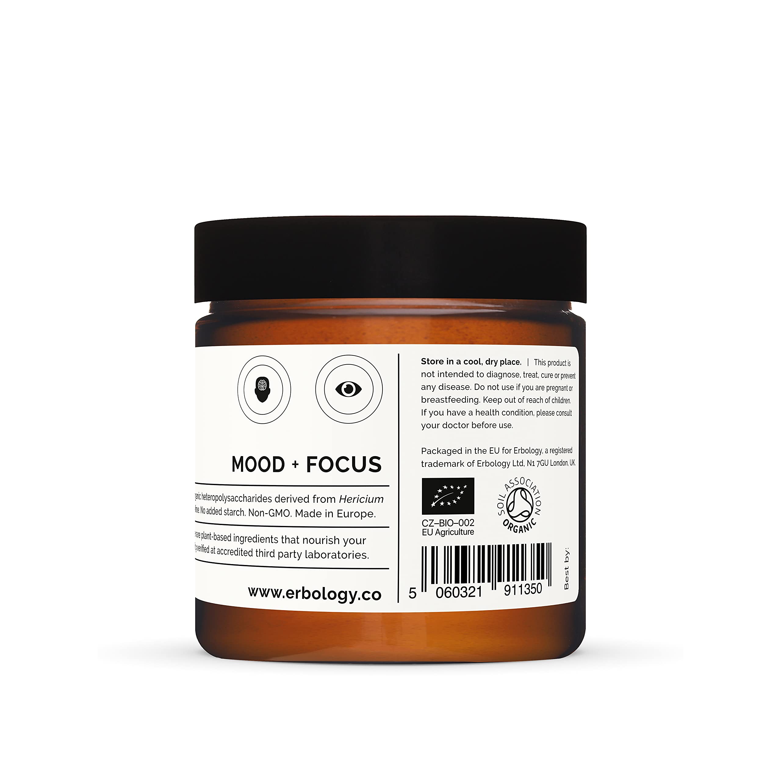 Erbology Lion's Mane Mushroom Powder 51g lifestyle shot