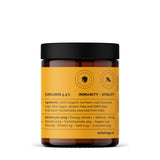 Erbology Organic Turmeric Root Powder 220g with measuring scoop