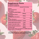 ERDGXI Potassium Citrate Gummies 2000mg side view showing ingredients