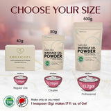 EROTICGEL Nuru Massage Gel Powder 40g in lifestyle setting