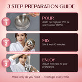 EROTICGEL Nuru Massage Gel Powder 40g mixed gel consistency
