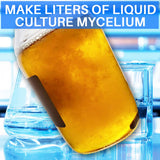 ES EVVIVA SCIENCES Mushroom Liquid Culture Premix in a laboratory setting