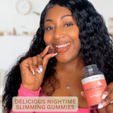 ES Global Brands Dream & Burn Nighttime Gummies on a table