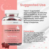 ES Global Brands Dream & Burn Nighttime Gummies raspberry flavour