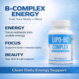 ES Global Brands Lipo B-Complex supplement side view